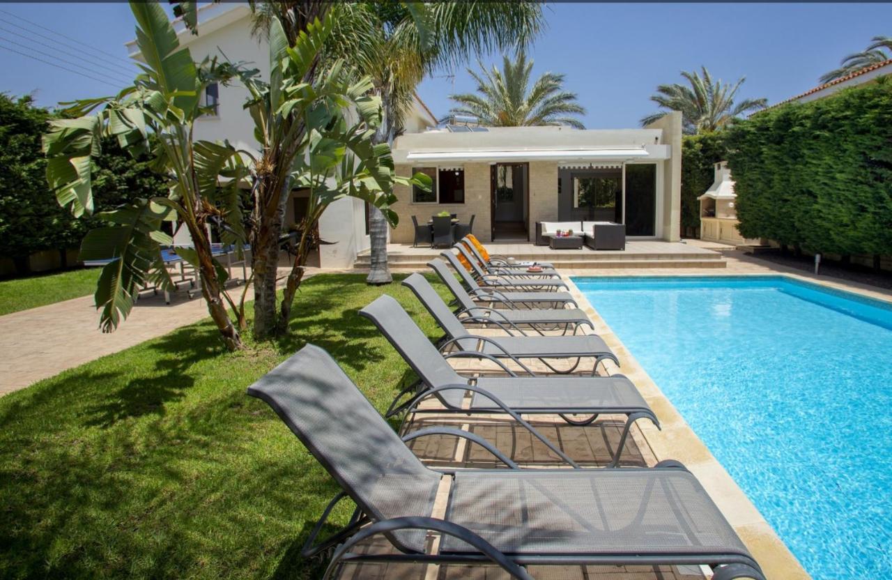 Soothing Sunset Villa With Private Pool, 200M From The Beach Perivolia Luaran gambar